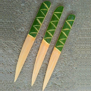 

AIRCHR Natural Bamboo Knife 20cm Cake Cheese Mooncake Tricholoma Matsutake Knife Bamboo Kitchen Tool 10pcs/lot