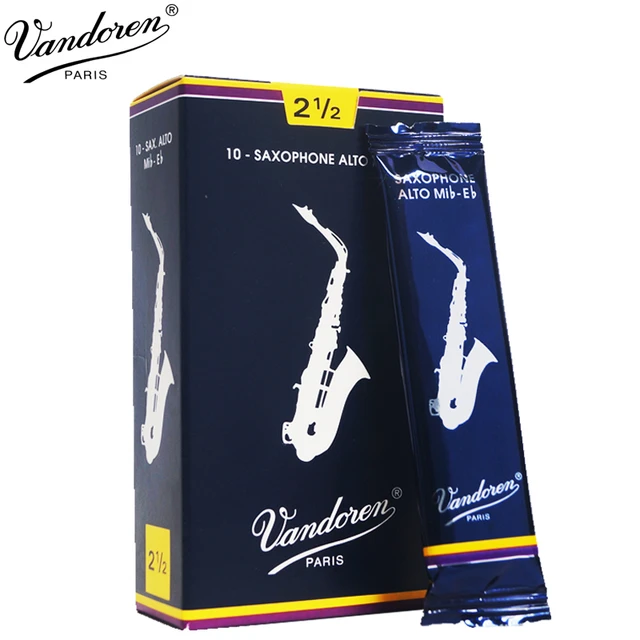 Vandoren-Anches Saxophone Alto Mib, Boîte Bleue Classique, France