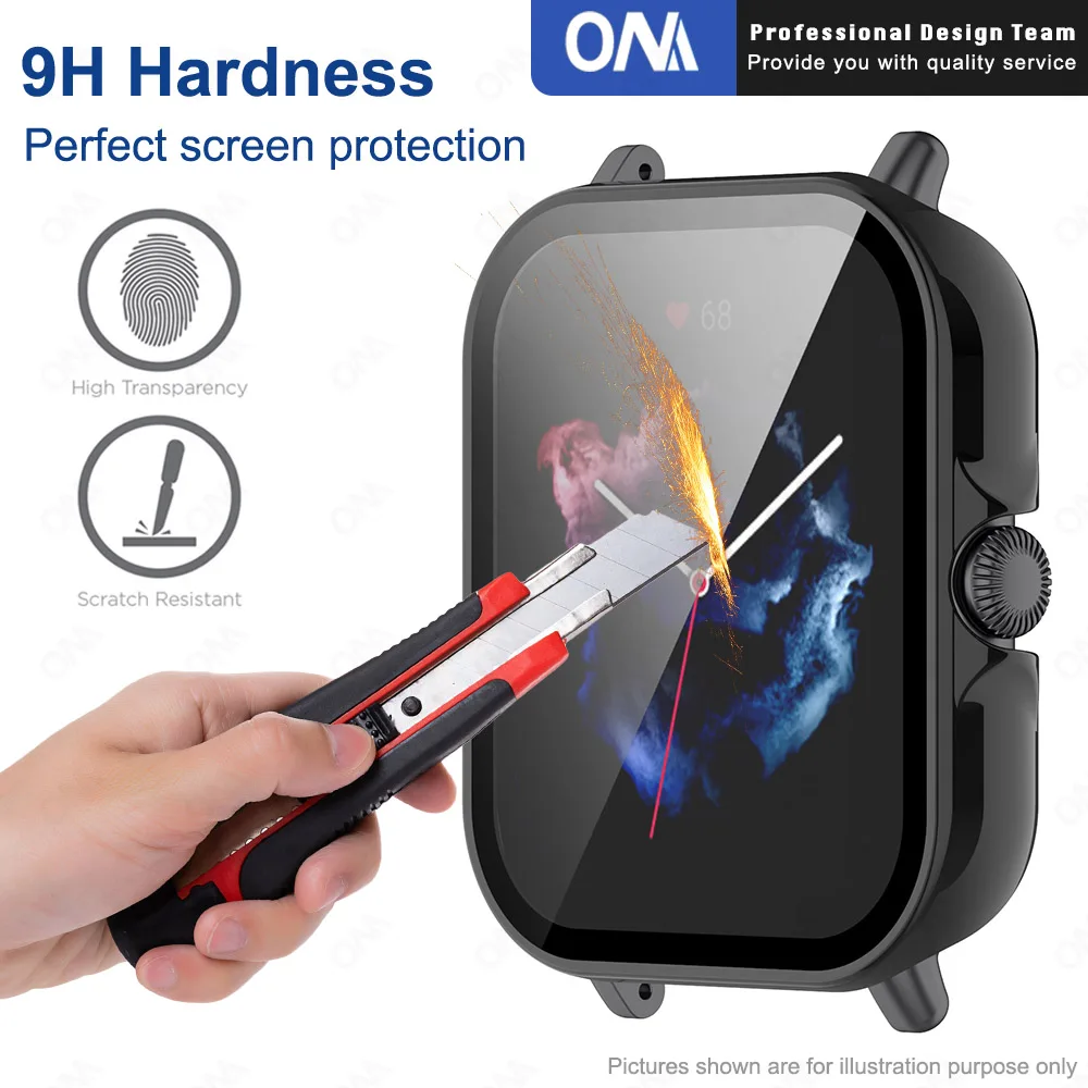 PC Protective Case + Screen Protector for Huami Amazfit GTR3 GTR 3 Pro GTS3 GTS 3 Cover with Tempered glass Smart Watch Shell