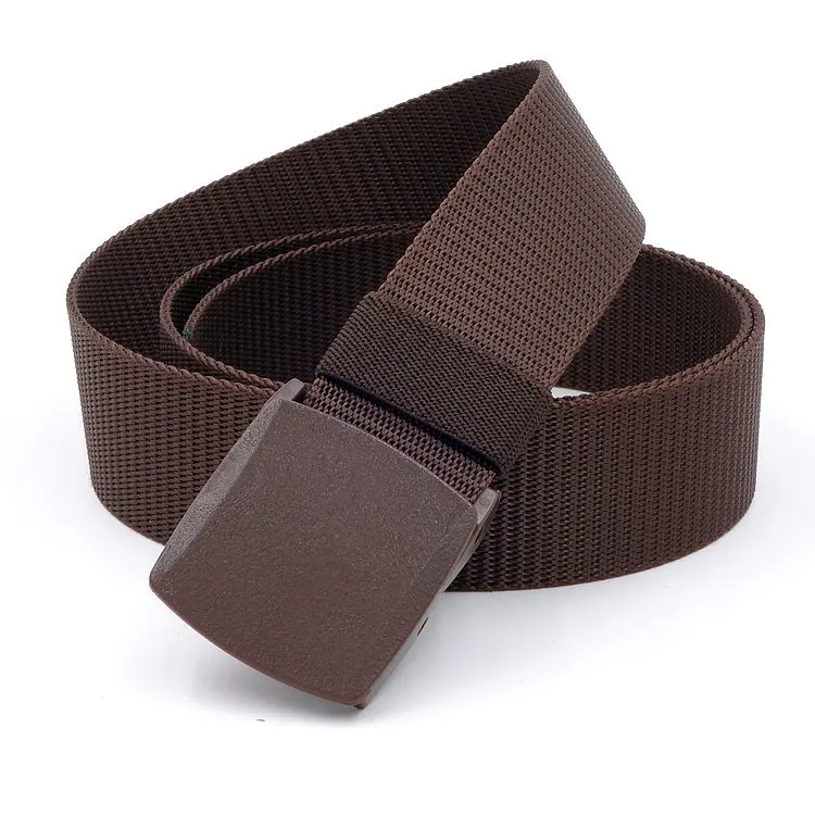 New Canvas Military Training Belt Men's Women's Automatic Smooth Buckle Belts Outdoor Tactical Nylon Leisure Belt Cintos