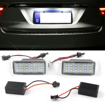 

2Pcs Car License Plate Lamps for Chevrolet Cruze Camaro 2010 2011 2012 2013 Error Free Number Plate Led Light