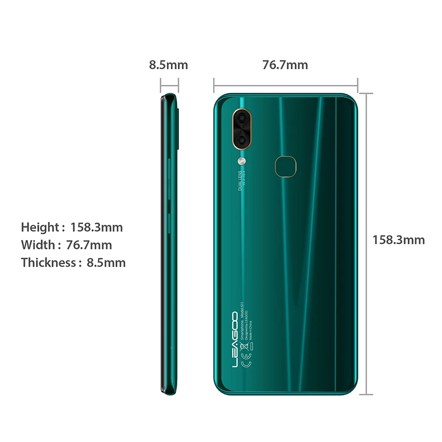 LEAGOO S11 смартфон с 6 3 дюймовым дисплеем восьмиядерным процессором Helio P22 ОЗУ 4 Гб ПЗУ