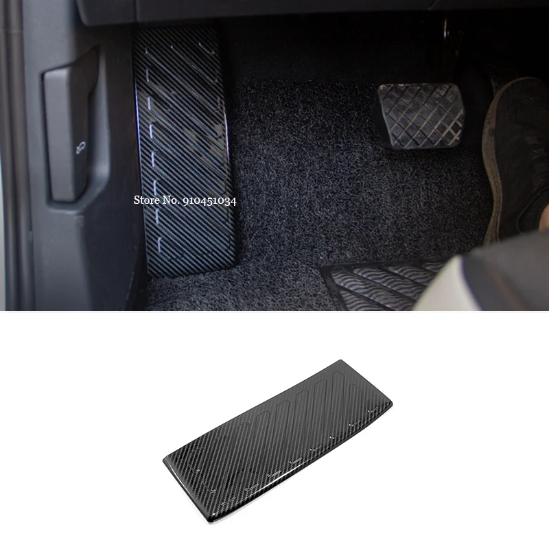

For VW Volkswagen Golf 8 MK8 2020 2021 Car Accessories LHD Stainless Carbon Car Rest Pedal Decoration Cover Trim Styling 1pcs