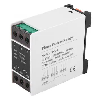 

Electronic Protection Relay 3 Phase Failure Loss Sequence Relay Electronic Protection 220-380VAC