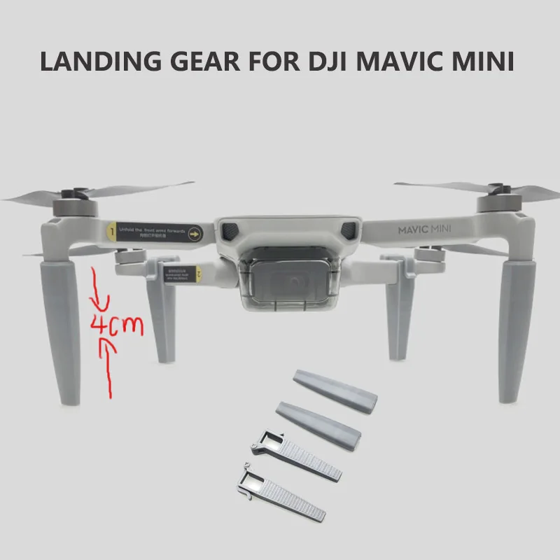 Best XTD 4cm heighten landing gear Extension leg quick mount protection drone for DJI mavic mini Drone Accessories 