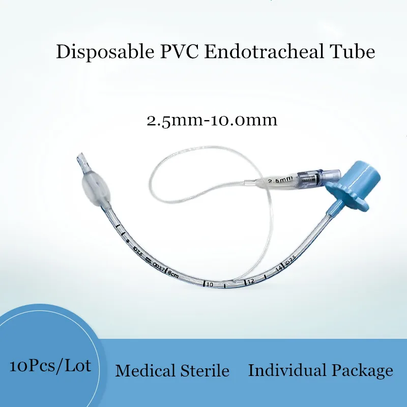 1pcs-bag-disposable-sterile-pvc-endotracheal-tube-with-cuff-animal-oral-nasal-intubation-veterinary-supplies-multiple-size