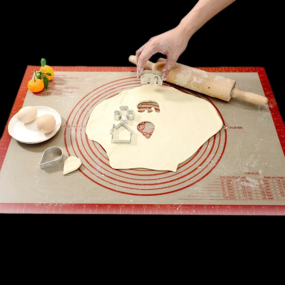 Extra Large Silicone Baking Mats with Measurements 28in Silicone Pastry Mats Non-slip Oven Liner Crust Mat Baking Counter