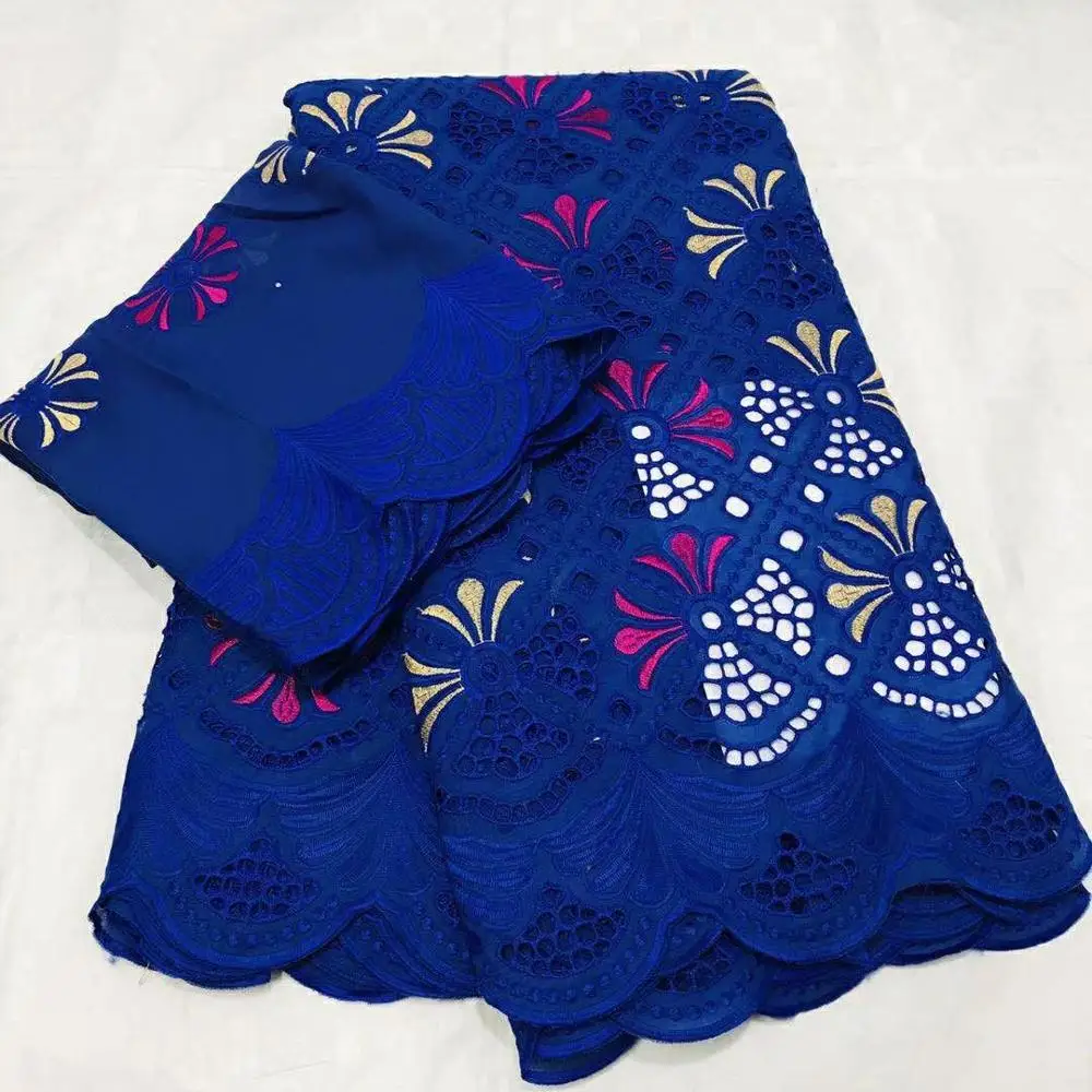 5+2Yards High Quality Swiss Voile Lace 100% Cotton Fabric In Switzerland Latest 2020 French Wedding Tissu Nigeria Brocade | Дом и сад