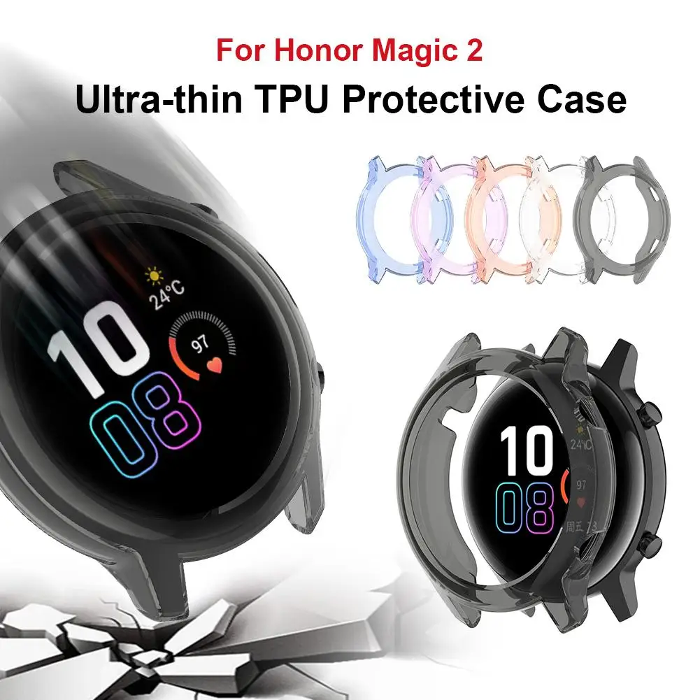 42/46 мм чехол из ТПУ для Huawei Honor Magic 2 ремешок часов протектор экрана бампер чехлы