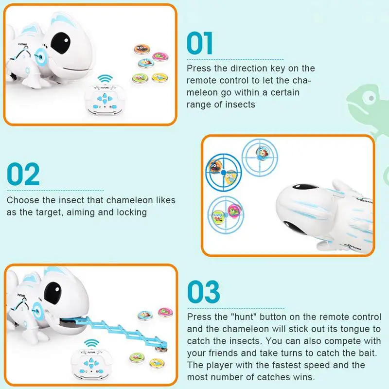 Электронный умный робот-хамелеон, Роботизированная Игрушка-Хамелеон, игрушка для животных с дистанционным управлением, электронные обучающие игрушки для домашних животных
