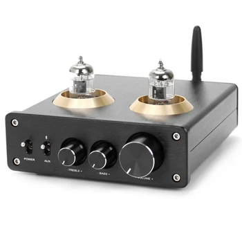 

6J1 Vacuum Tube Pre-Amplifier TPA3116 HiFi Digital Power Amplifier 100W+100W Bluetooth 5.0 APTX Stereo Amp for Home DIY