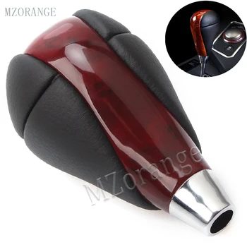 

MZORANGE Brown Leather Automatic Transmission Gear Shift Knob For Lexus ES IS RX GS Gear Head High Quality Hot Sale