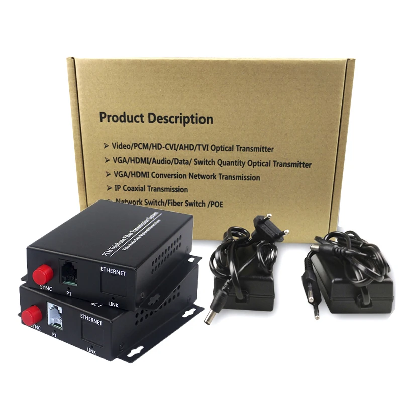 1 channel RJ11 Telephone over Fiber Optic Converter Multiplexer