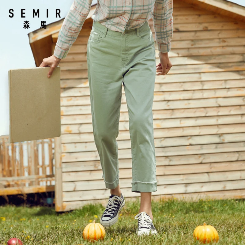 Straight Pants Ladies Trousers Thin Autumn Women Loose SEMIR Casual Hong-Kong New