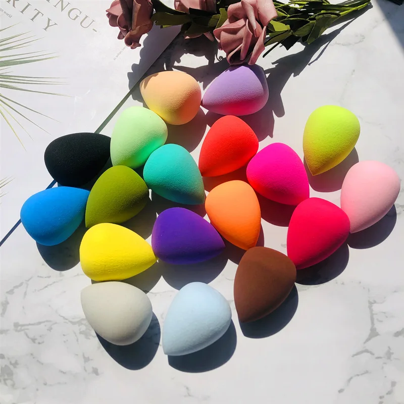 Makeup Egg Water Drop Oblique Cut Powder Puff Sponge Egg Giant Soft Air Cushion Dry and Wet Make-up Do Not Eat Powder Cosmetic
