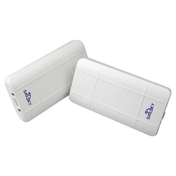 

Sailsky 2PCS 300Mbps Wireless CPE Outdoor 1KM P2P Wireless Bridge Router Wifi Repeater Supports WDS Function No Setting with LED