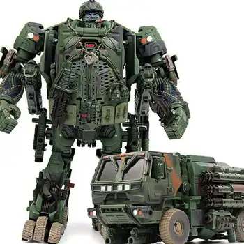 

WJ Hound M02 TF Transformation hound Camouflage Smoke Detective Truck Model INSPECTOR Action Figure Oversize Robot Toy