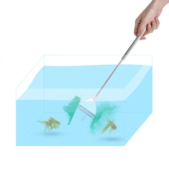 

Glass Aquarium Fish Tank Cleaning Set Aquarium Cleaner Net Fish Tank Gravel Rake Alloy Algae Scraper Brush Glass Cleaning Tool