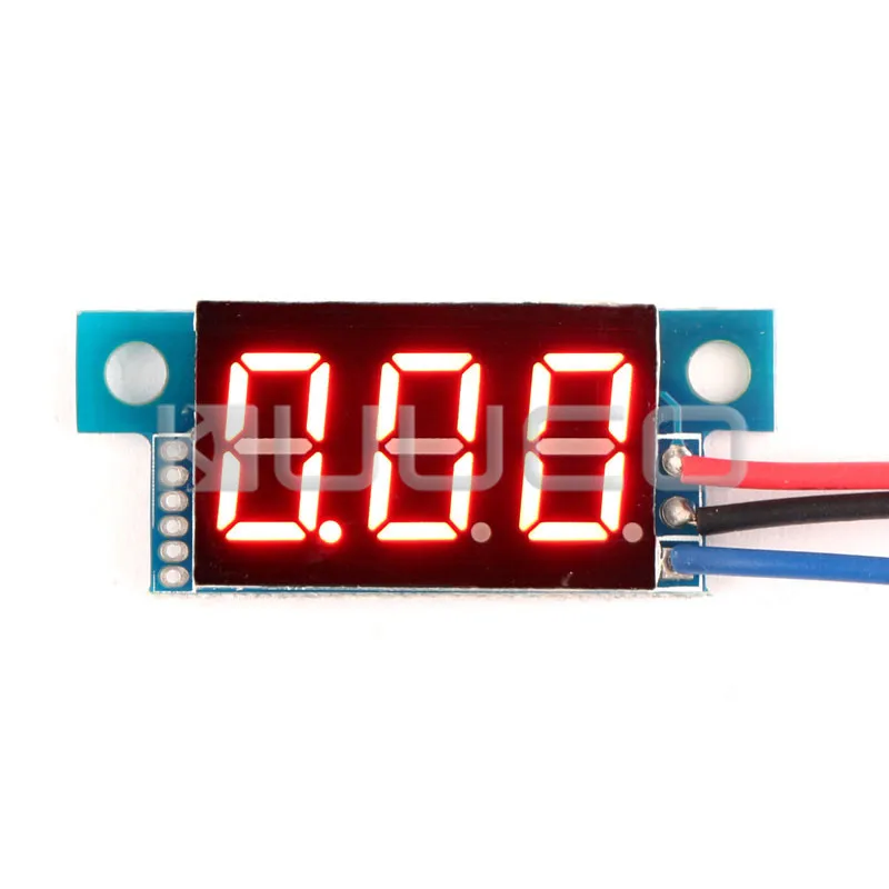

5 PCS/LOT Digital Voltage Meter DC 0~200V Red Led digital display Voltmeter DC 12V 24V Panel Meter/Tester/Monitor Meter
