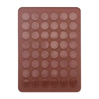 

Macaron Pad Silicone Bakeware Mold Family Macaron Oven Liner High Temperature Resistance 48 Hole DIY Cake Kitchen Multifunction