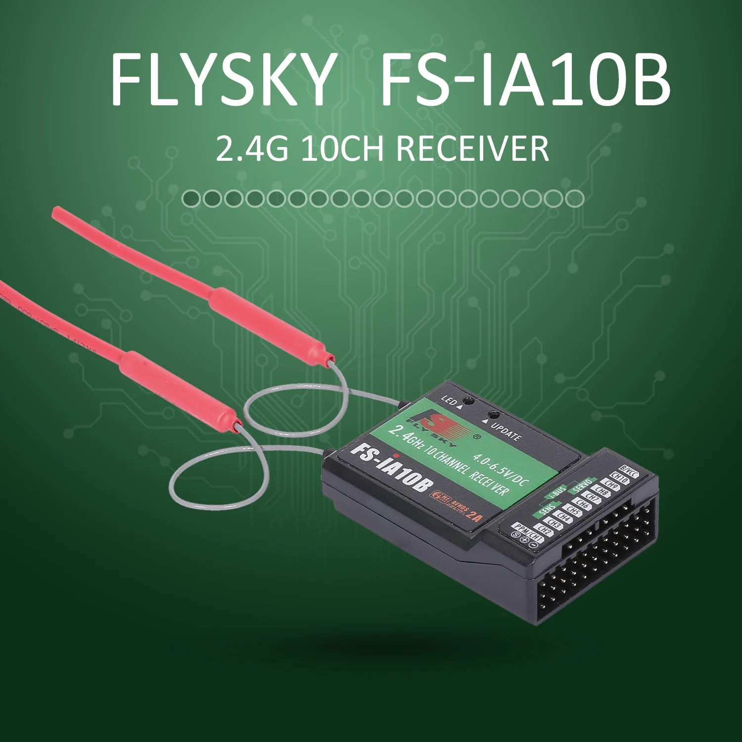 Высокое качество Flysky FS iA10B приемник 2 4G 10CH для PL18 передатчик RC самолет планер