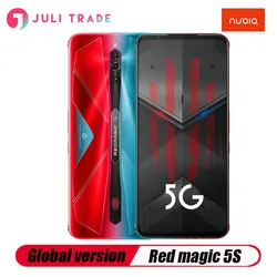 Глобальная версия Nubia красный Магия 5S игровой телефон Snapdragon 865 5G 6,65 дюймбыстрая зарядка NFC отпечатков пальцев Тип-C 3,5 мм Jack
