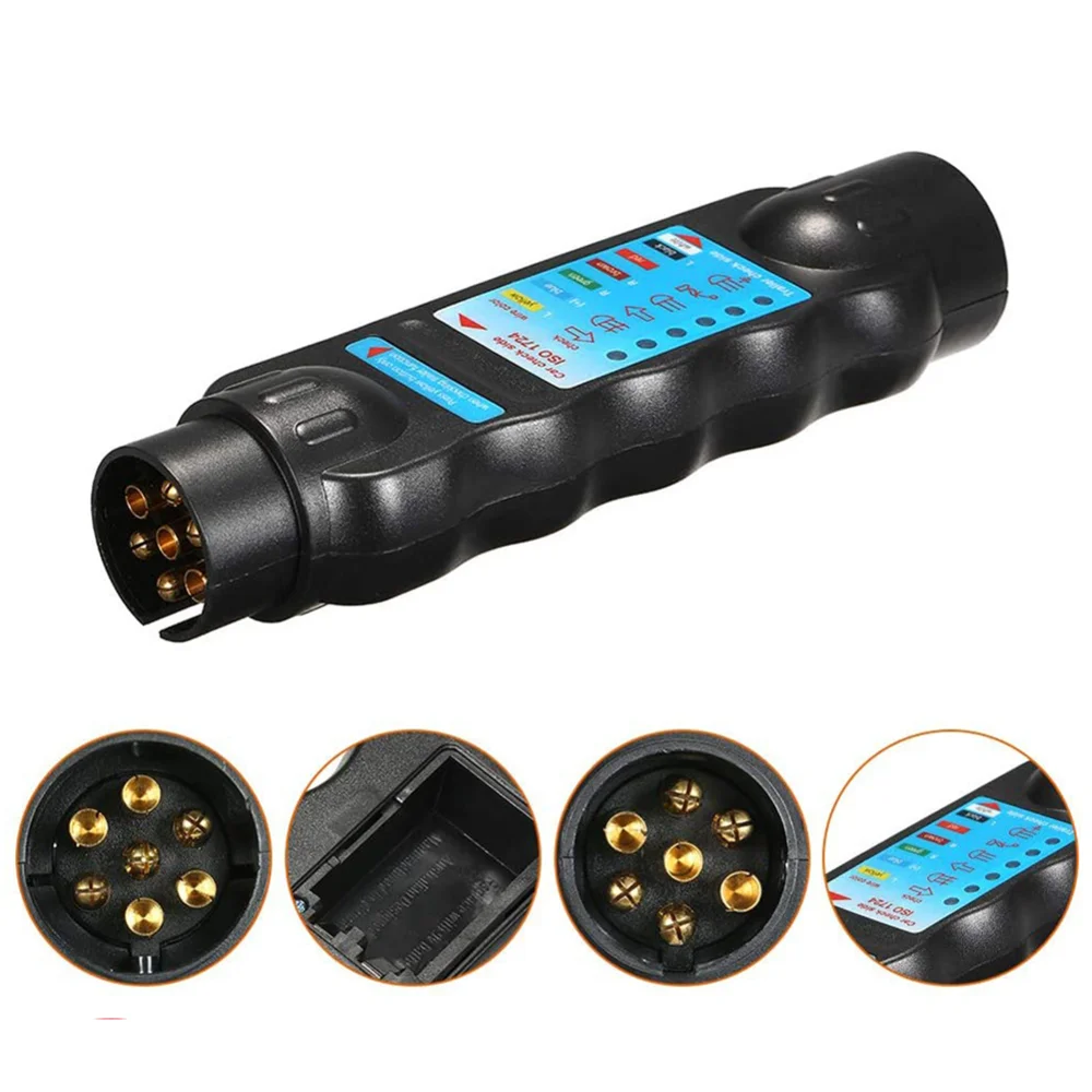 European 12v 7 Pin Car And Trailer Towing Lights Plug And Socket Cable  Wiring Circuit Tester ​tool Car Circuit Testing - Diagnostic Tools -  AliExpress