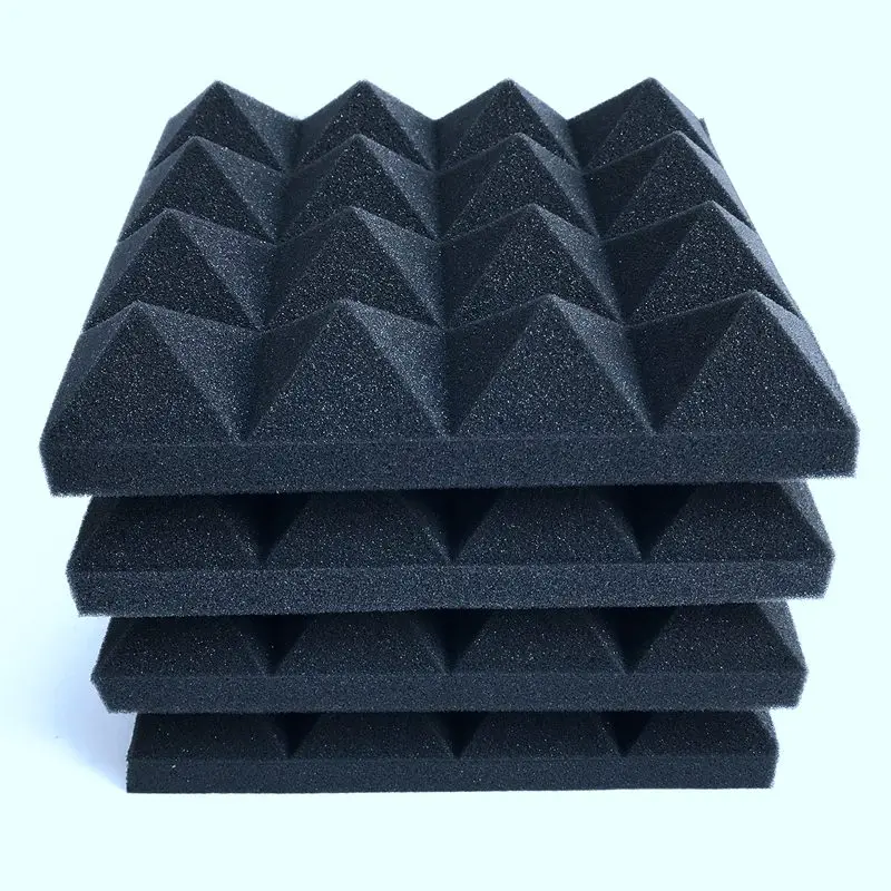 Промо-акция! 12 шт-пена для звукоизоляции звукопоглощения пирамидальной формы для студи обработки стеновых панелей