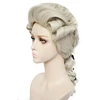 HAIRJOY duchesse Cosplay perruques 20 pouces fibre résistante à la chaleur longue bouclée noir Blonde gris jaune blanc Anime pour hommes et femmes ► Photo 3/6