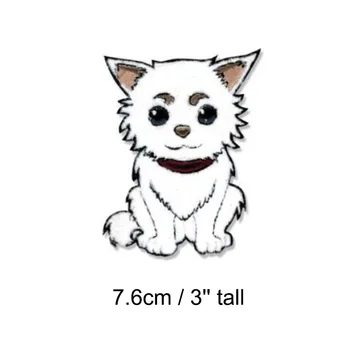 

3'' Gin Tama Sadaharu Cartoon Embroidered iron on and sew on patch