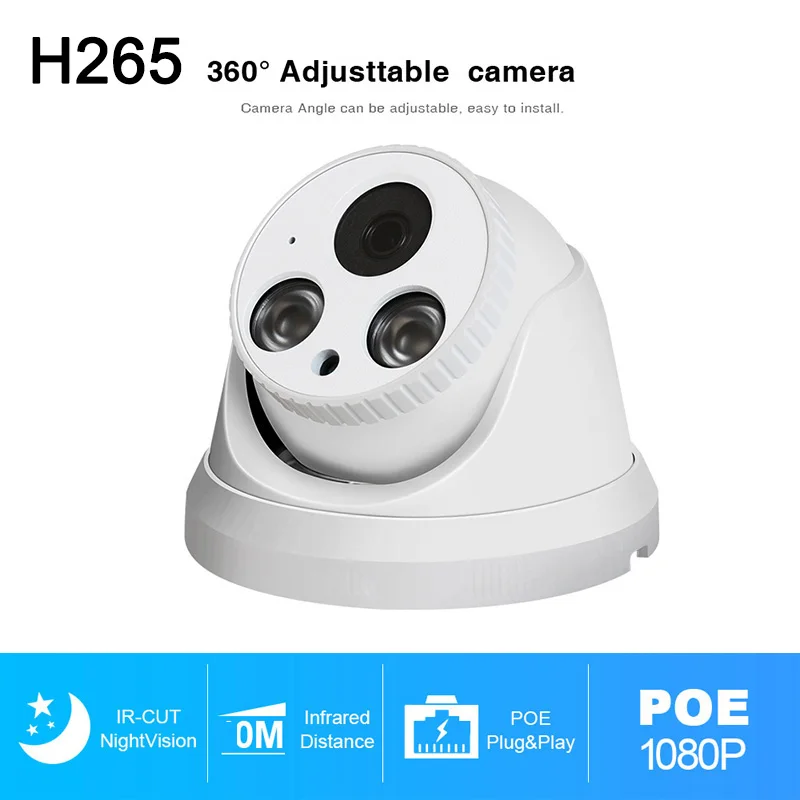 Купольная камера видеонаблюдения KORANG H.265 3 Мп IP POE со встроенным микрофоном P2P для