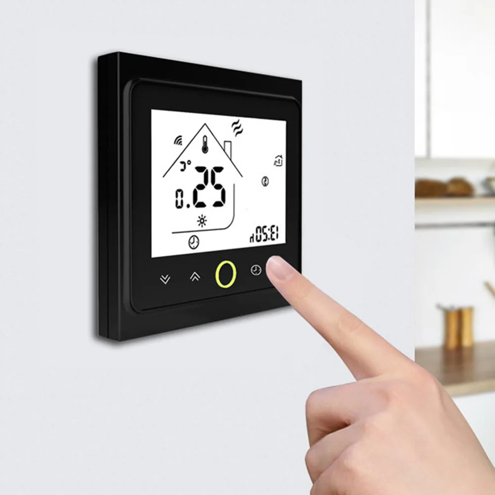 

Wireless Backlight Air Conditioner Thermostat LCD Screen Smart Water Heater Touch Control Universal WIFI For Google Home
