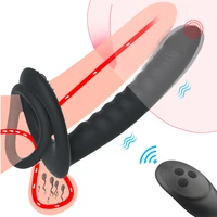 10-frequenz Doppel Penetration Anal Plug Dildo Butt Plug Vibrator Für Männer Strap On Penis Vagina Plug Erwachsene Sex Spielzeug für Paare 1