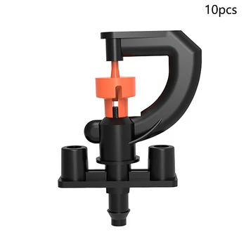 

10 Pcs Portable 360 Degrees Rotating Tools G Shaped Patio Water Misting Sprinkler Easy Install Nozzle Micro Irrigation Durable