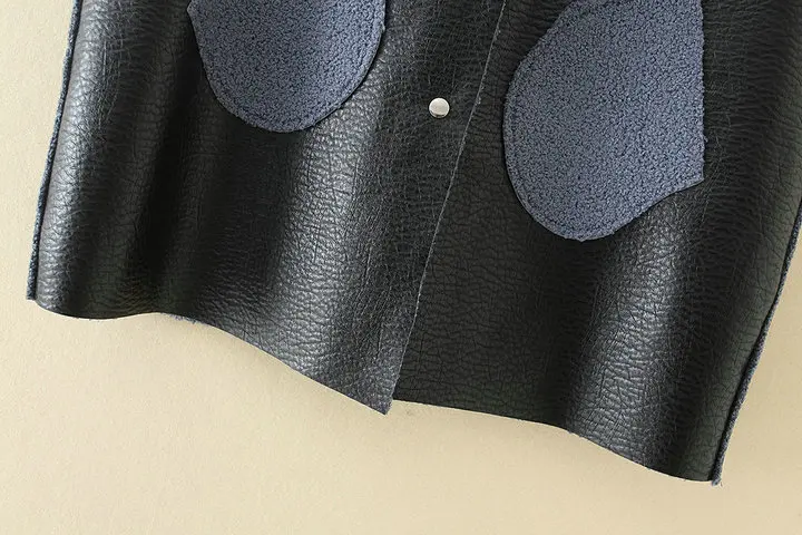TUHAO 5XL 4XL размера плюс PU пальто Женская жилетка зимнее пальто из искусственной кожи ягненка кашемир без рукавов жилеты Женский жилет LZ74