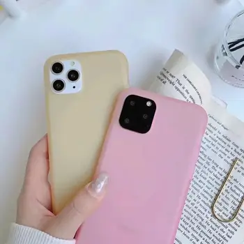 

Case For IPhone 11 Pro Max XR X XS MAX 10 8 7 6 6s Soft TPU Cases Shockproof Silicone Gel Frosted Matte Phone Cover 20PCS