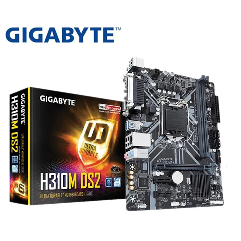 Для Gigabyte GA H310M DS2 оригинальная новая материнская плата розетка LGA 1151 DDR4 USB3.0