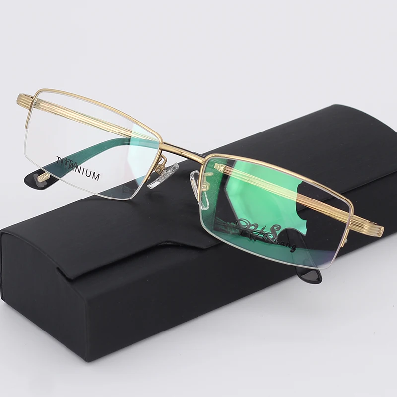 

Business Eyeglass Frames for Men Titanium Glasses Frames Large Eyewear Frames Male RS-925