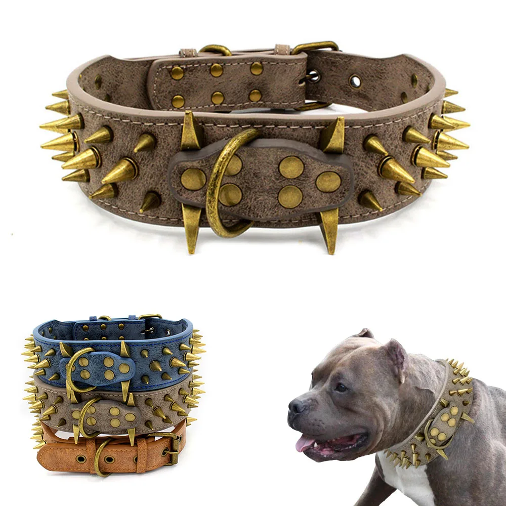 Studded Dog Collars Large Dogs Dog Collars German Shepherds Dog