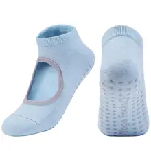 Дышащие Антифрикционные женские носки для йоги нескользящий Силиконовый Открытый Пилатес Барр гимнастический спортивный фитнес танцевальные носки