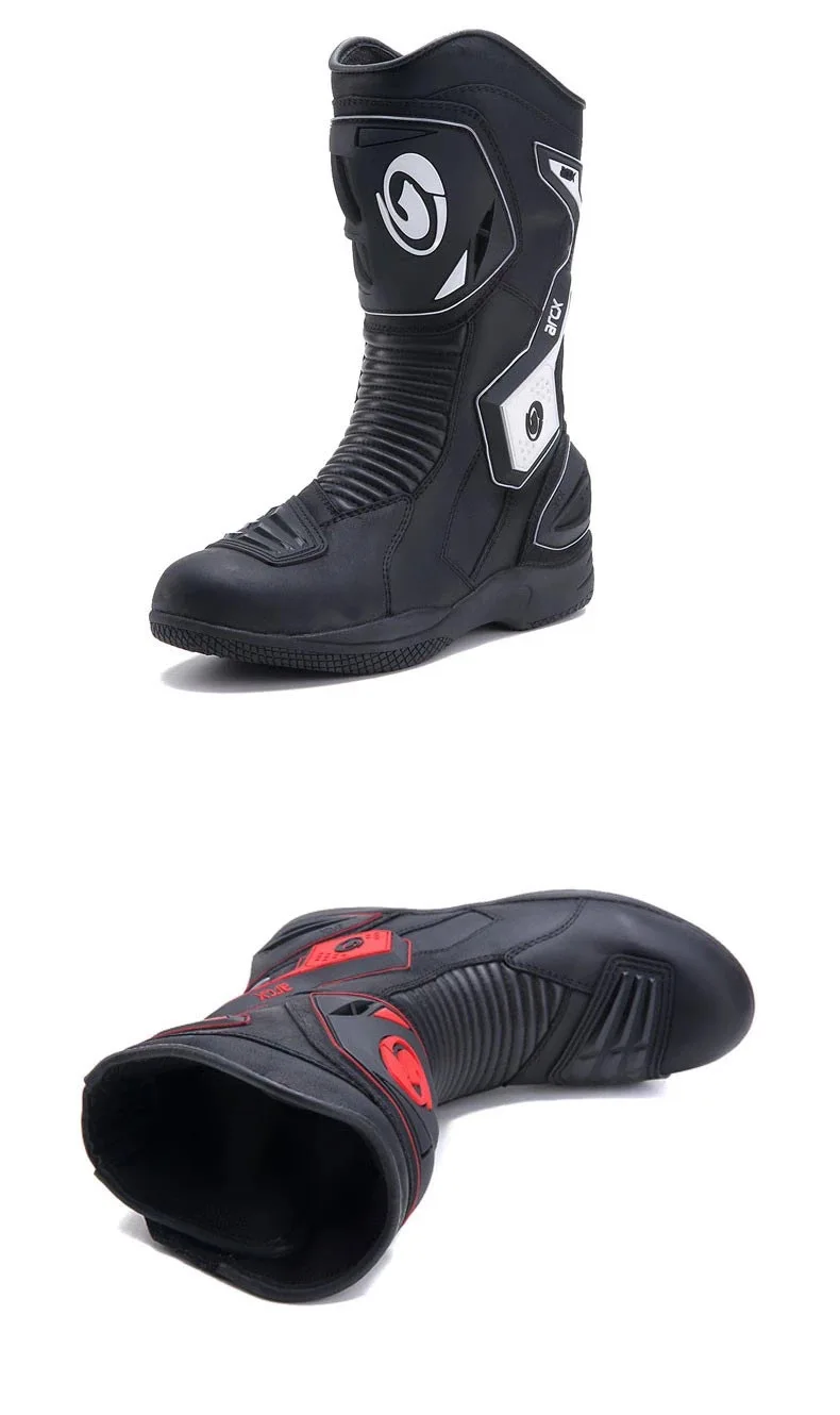 ARCX Водонепроницаемые кожаные ботинки в байкерском стиле; уличные туристические сапоги; размеры 39-45