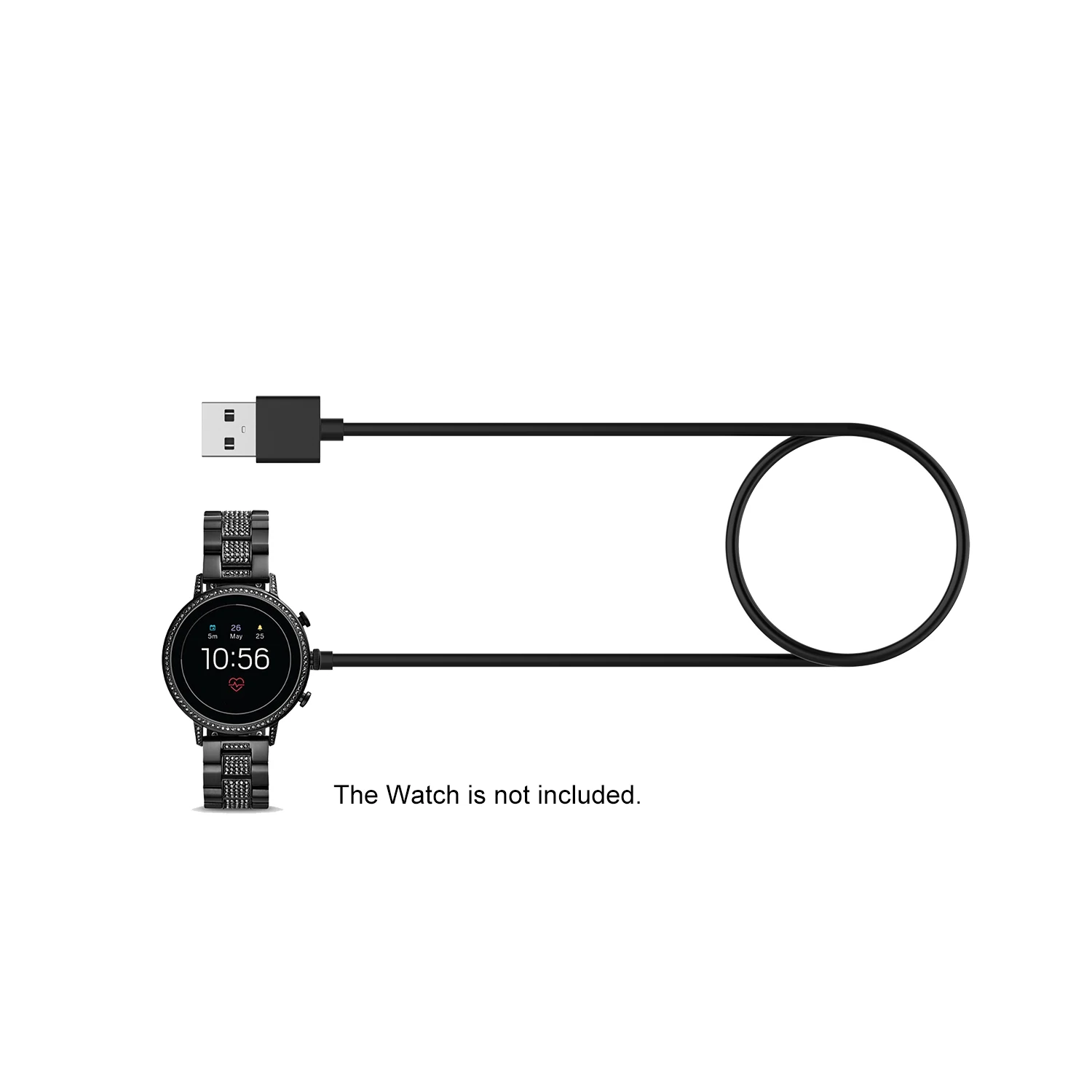 1 м/3 3 фута смарт браслет быстрая зарядка замена для Fossil Gen 4 5 портативный