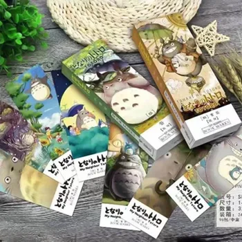 

New 32 Pcs/Box My Neighbor Totoro Book Marks Cartoon Paper Bookmark Stationery Office Accessories School Supplies Free Shipping