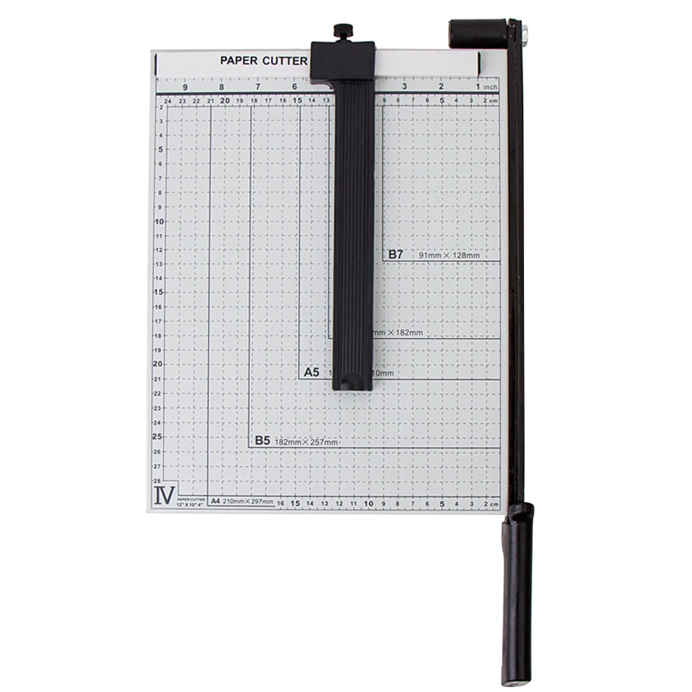 

Practical Paper Trimmer Office Photo Ruler Sharp Blade Cutter Easy Operate A4 Steel Safe Home Accurate Portable