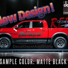 Для 2X состаренные брызги грязи двери наклейка подходит к Dodge ram 1500 REBEL 4x4 5,7 Hemi