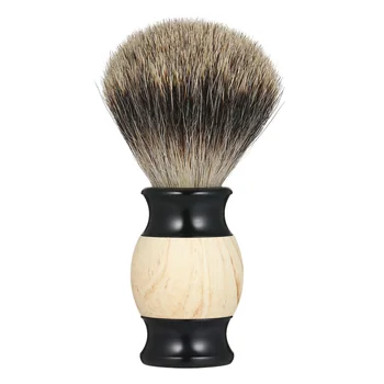 

New Hair Shaving Brush Badger Salon Hair Shaving Brush Facial Brush Shave Brush Dense Knot Facial Beard Cleaning Appliance Tool