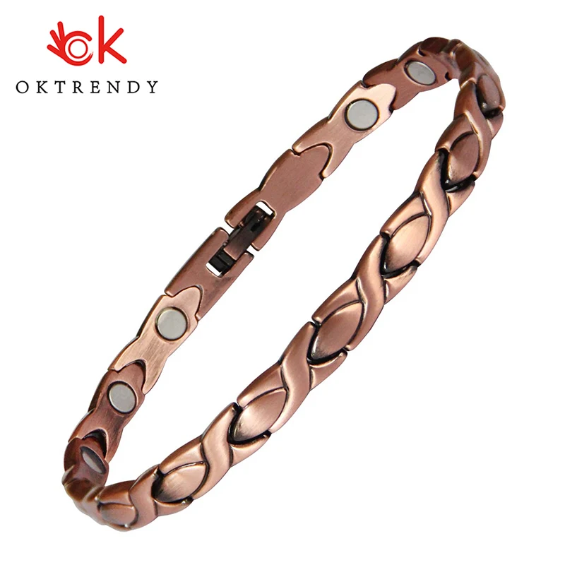 Oktrendy магнитный браслет femme Энергетический Магнит каменный 3000 Гаусс может