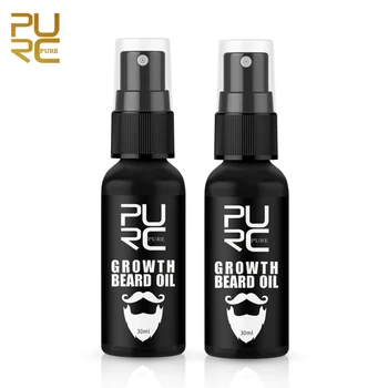 Ture Men Beard-oil Spray Thicken Beard Hair Growth Essence Anti Hair Loss Fuller Thicker Moustache Hair Extension 2PCS 1