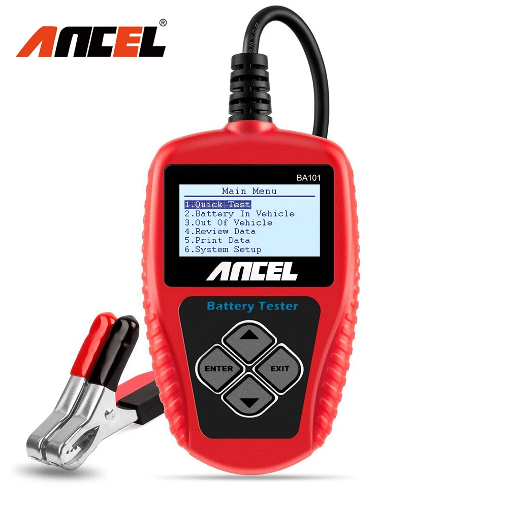 Ancel BA101 Automotive Load Battery Tester Digital Analyzer Bad Cell Test Tool 
