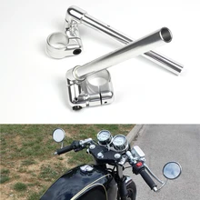 2 шт., ретро мотоциклетный регулировочный руль, Сплит, кафе, гонщик, зажим на руль, алюминиевый сплав, для 41 мм, амортизатор